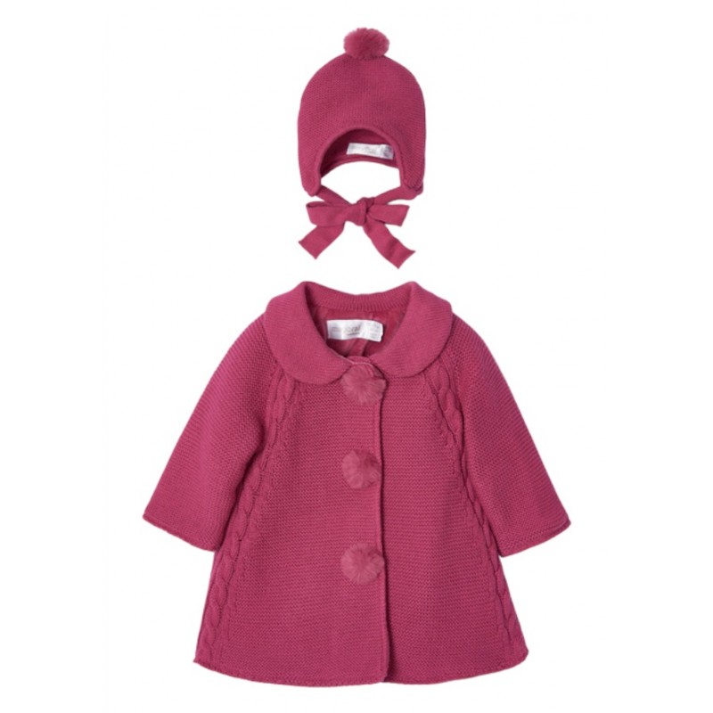 Tricot manteau avec bébé chapeau MAYORAL Camelia