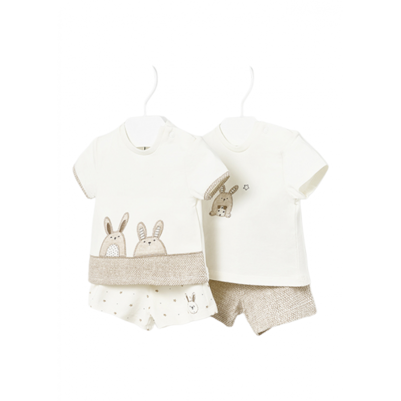 Composition de 4 pièces de coton Baby Color Beige