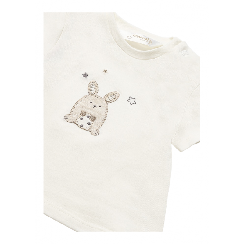 Conjunto 4 piezas de algodón Bebé Color Beige