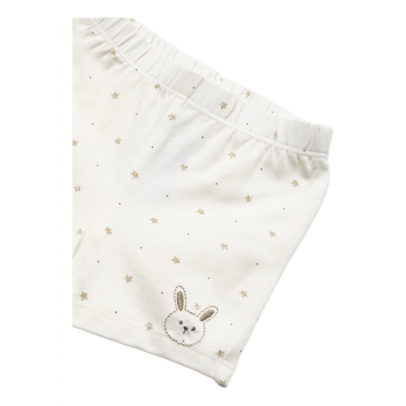 Conjunto 4 piezas de algodón Bebé Color Beige