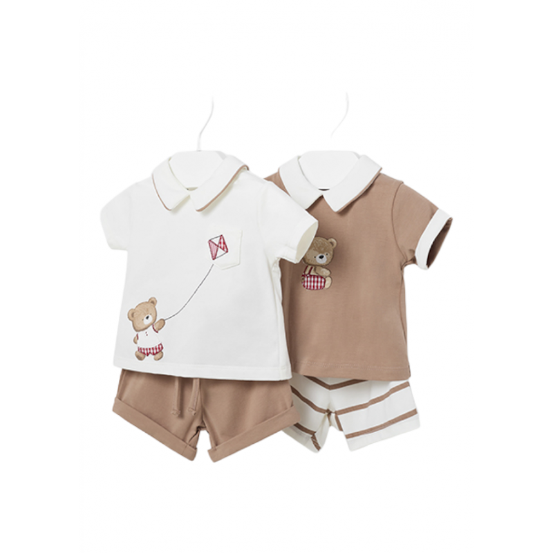 ensemble 4 pièces MAYORAL Pour bébé couleur de cacao