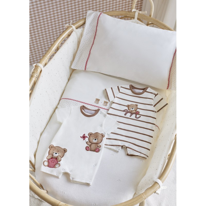 Set 2 peleles cortos de algodón MAYORAL Color Cacao