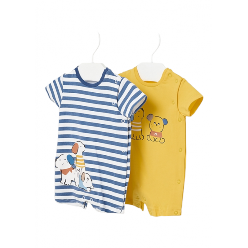 Set 2 peleles cortos de algodón MAYORAL Color Malibu