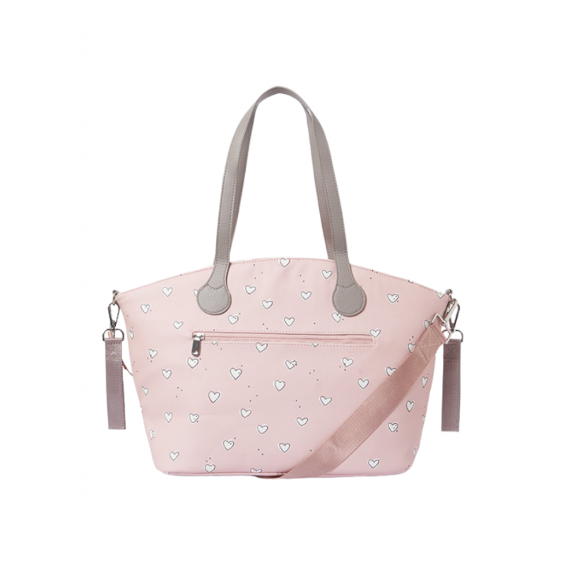 Bolso estampado Corazones para bebé Color Rosa