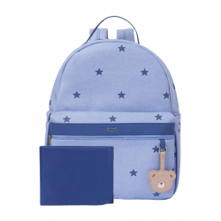 Mochila estampa estrela para bebê Cor Azul