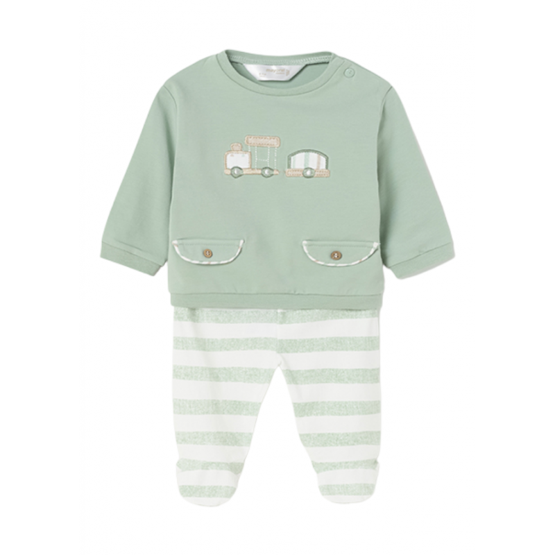 ensemble de coton MAYORAL Le bébé Color Aqua