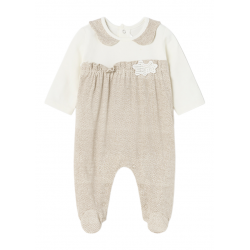 Pyjama mit Hals MAYORAL für Baby Farbe Beige