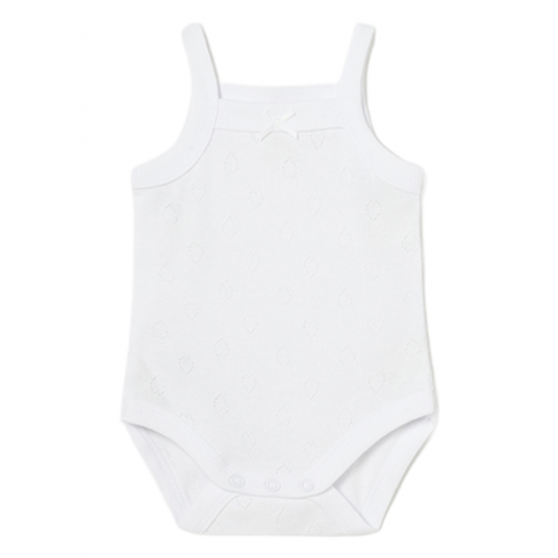 Body tiranti di cotone MAYORAL Bambino di colore bianco