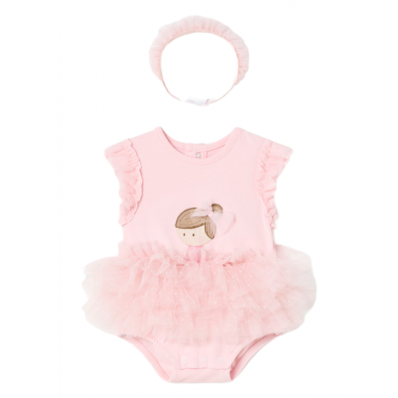 Body tutu aus Baumwolle MAYORAL Baby rosa