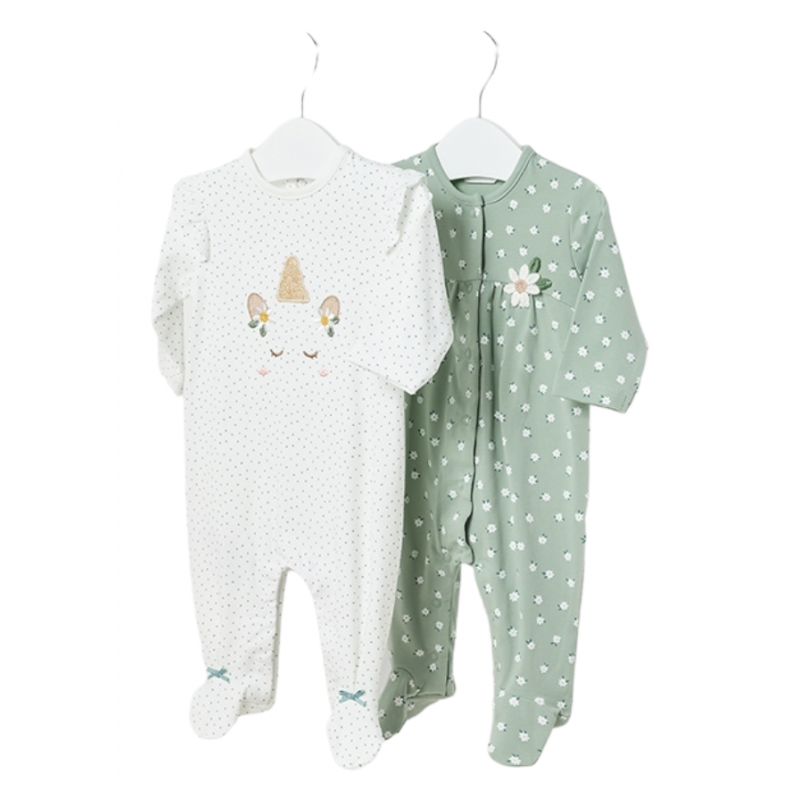 Ensemble de deux pyjamas MAYORAL Bébé Aqua