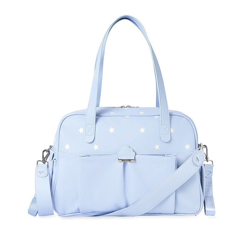 Bolso Maternidad Estrellas MAYORAL Color BABY BLUE