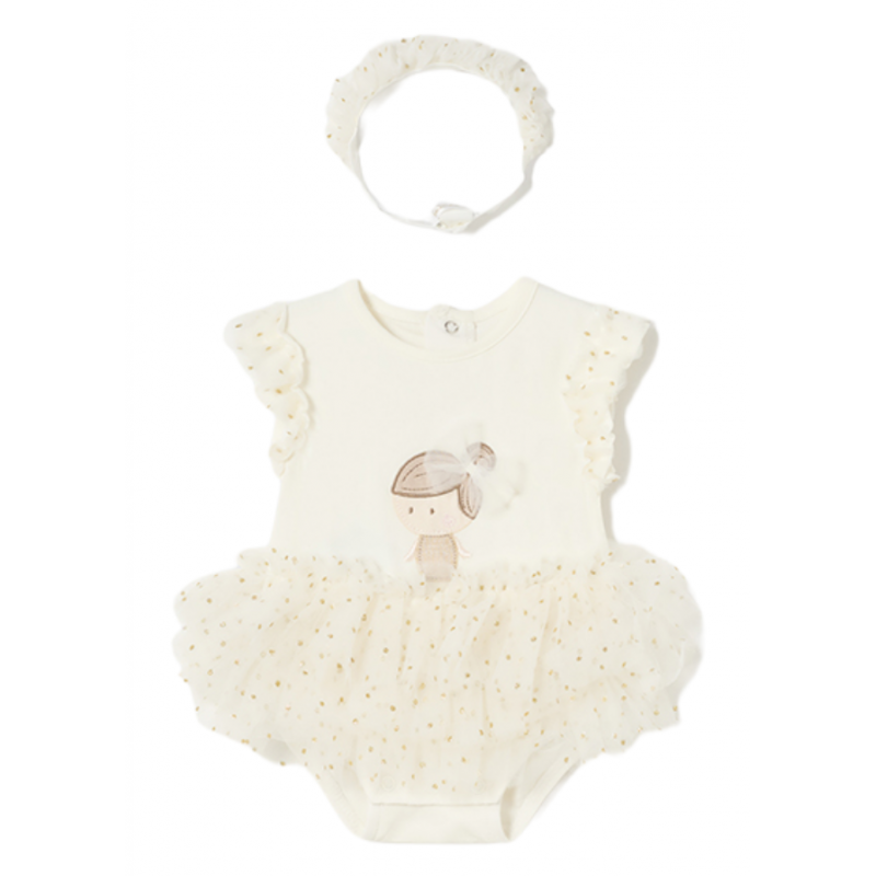 Body tutu aus Baumwolle MAYORAL Baby Rohfarbe