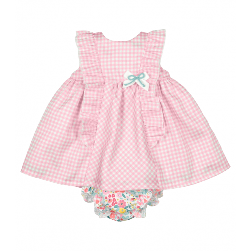 Kleid und Culotte MAC ILUSION Baby Color Strawberry