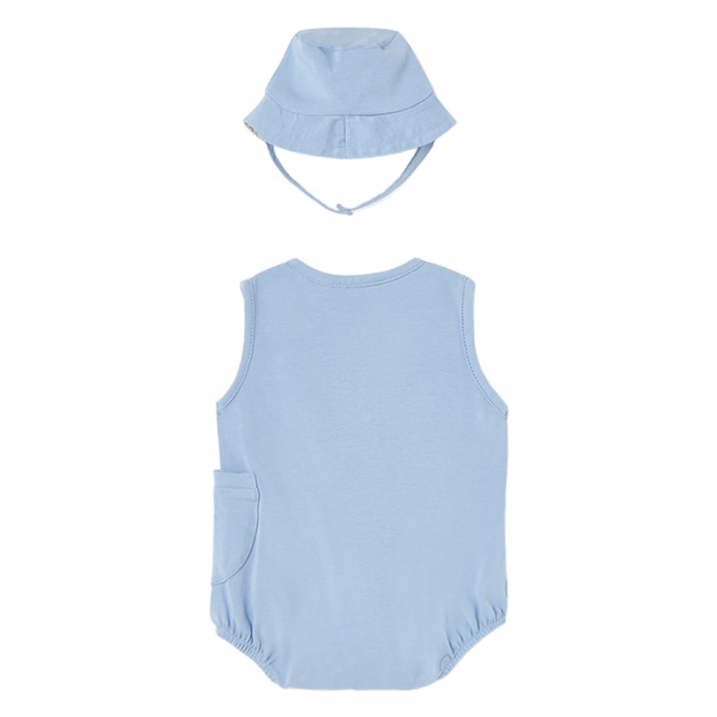 Pelele con gorro MAYORAL para Bebé Color Light Blue