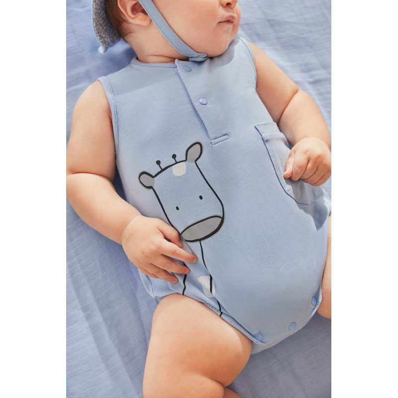 Pelele con gorro MAYORAL para Bebé Color Light Blue