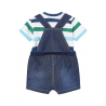 Peto vaquero y camiseta MAYORAL Bebé Color Oceano