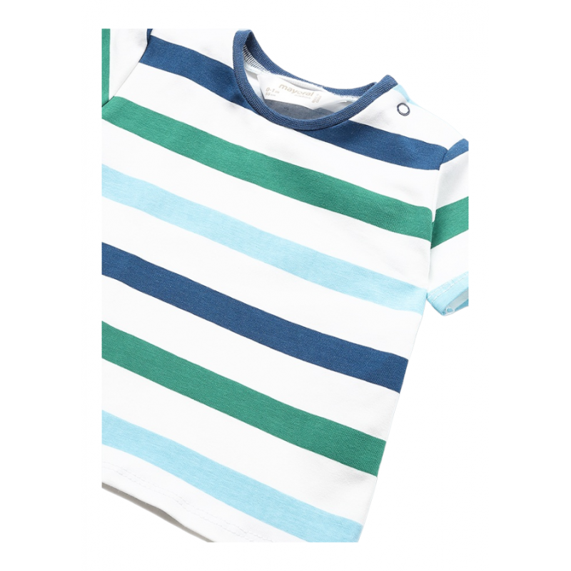 Peto vaquero y camiseta MAYORAL Bebé Color Oceano