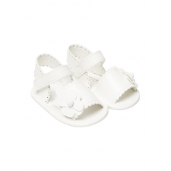 Sandalia con cierre de velcro MAYORAL Bebé Color Blanco