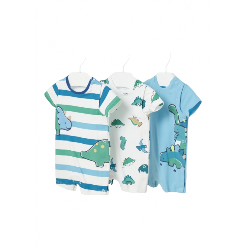 Set 3 pigiami corti MAYORAL per Baby Color Maui