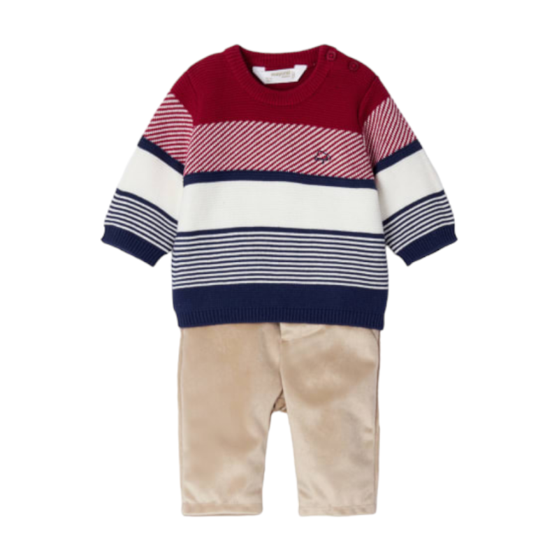 Ensemble pull et pantalon MAYORAL pour Bébé couleur bleu