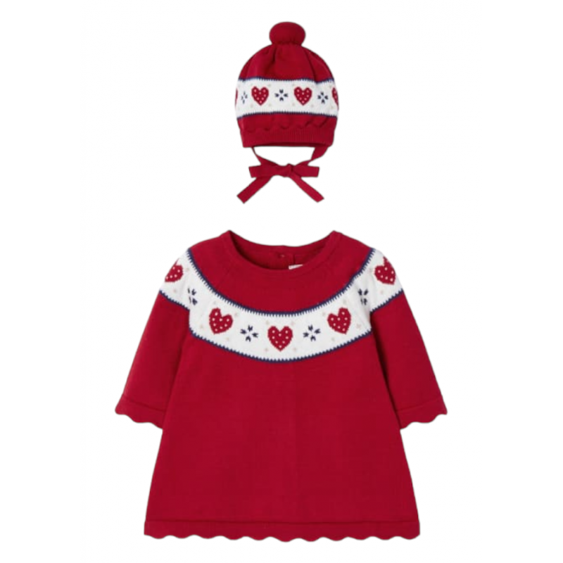 Knittkleid mit Kappe MAYORAL für Baby Farbton