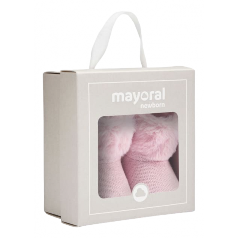 Botas de pelo MAYORAL para recién nacida Color Rosa
