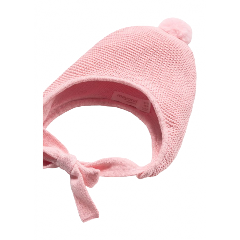 Abrigo de tricot con gorro MAYORAL para recién nacido Color Rosee