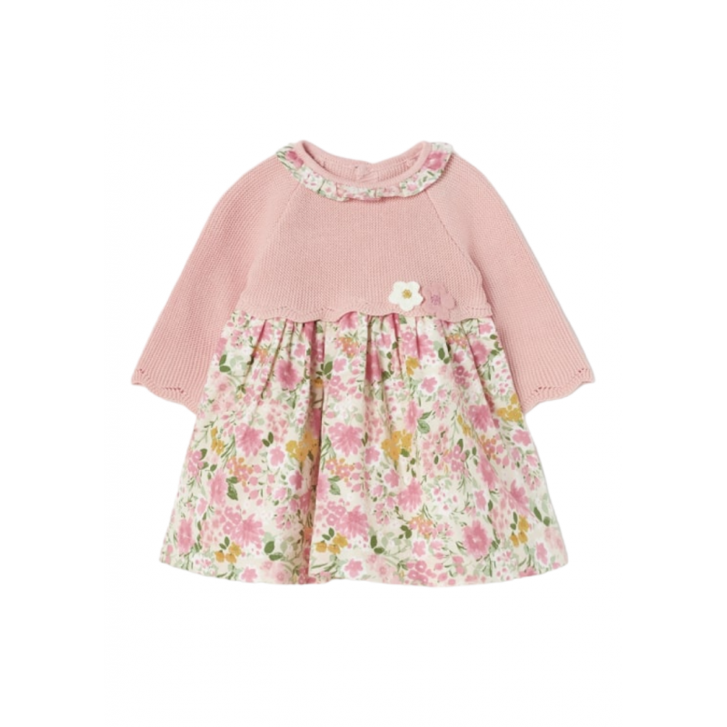 Robe de tricot combinée  MAYORAL Bébé Rose