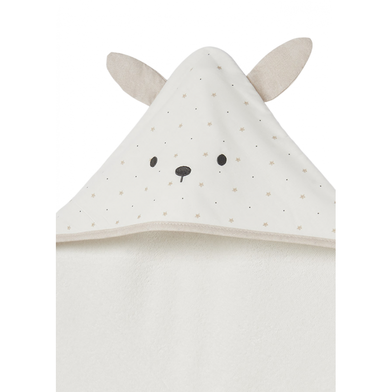 Serviette avec motif imprimé pour bébé Color Beige