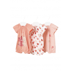 Set 3 Pijama Cortos MAYORAL para Bebé Color Apricot