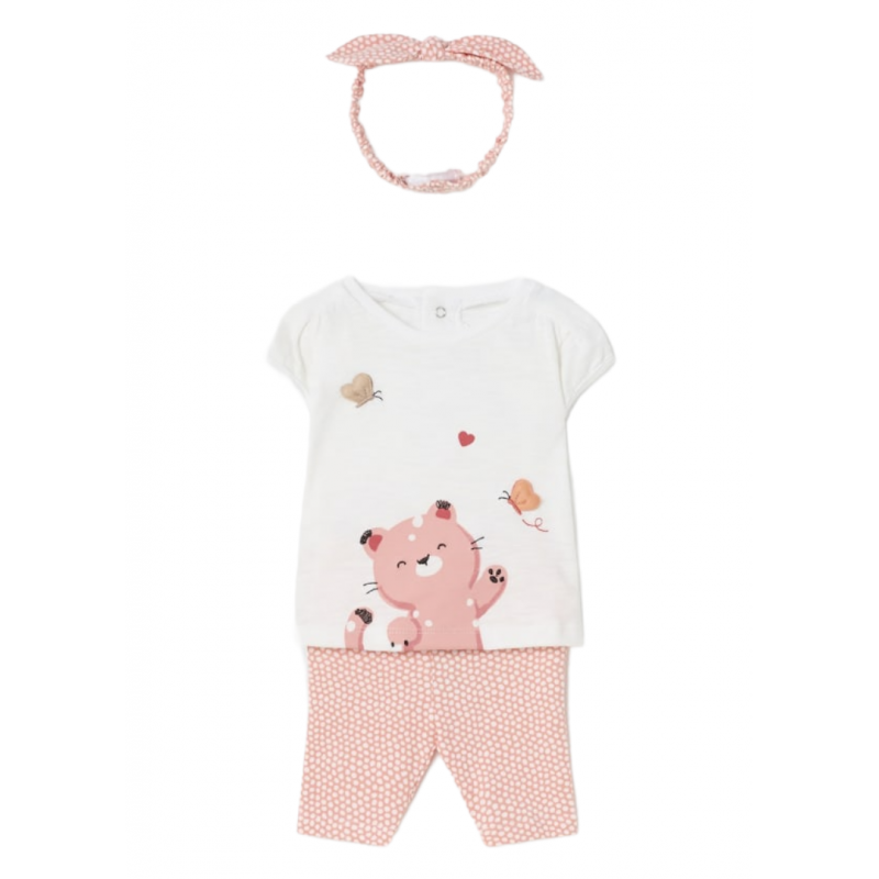 Set aus drei Stücken MAYORAL für Baby Apricot