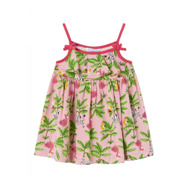 Vestido estampado tropical MAYORAL Bebé Flamingo