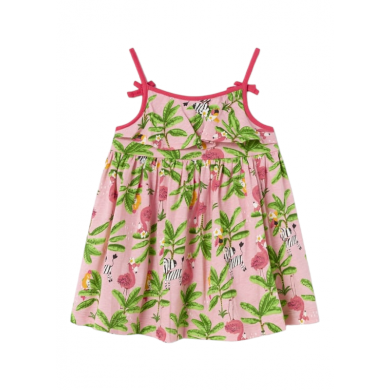 Vestido estampado tropical MAYORAL Bebé Flamingo