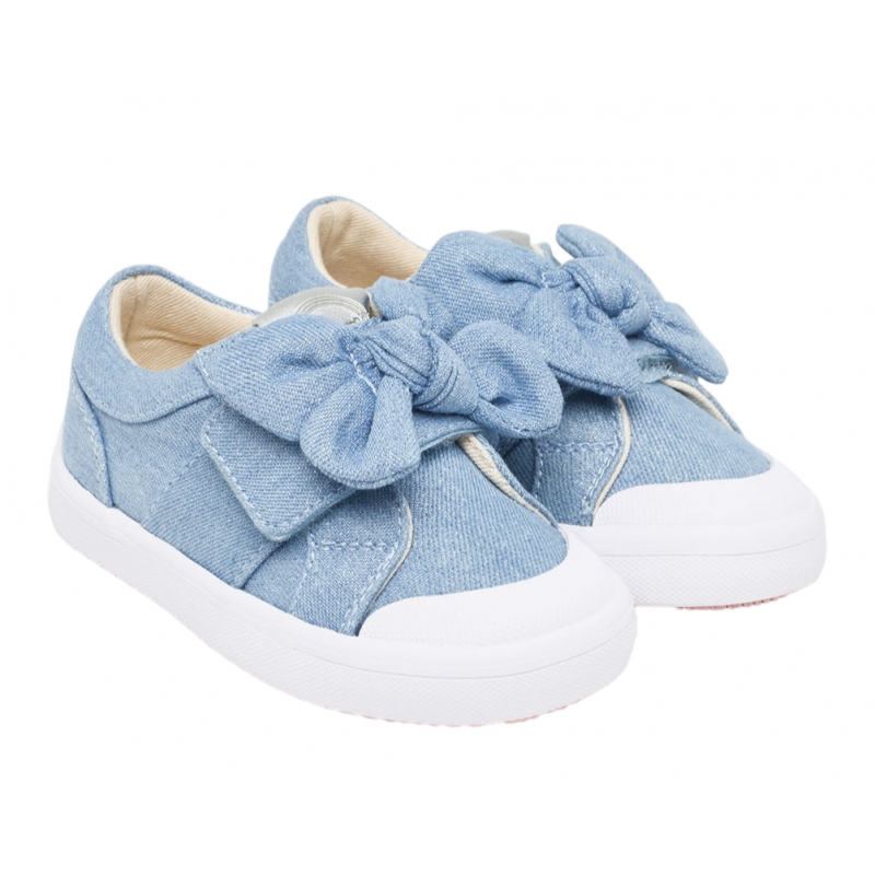 Loona sportiva con lazo bambino DENIM metallizzato