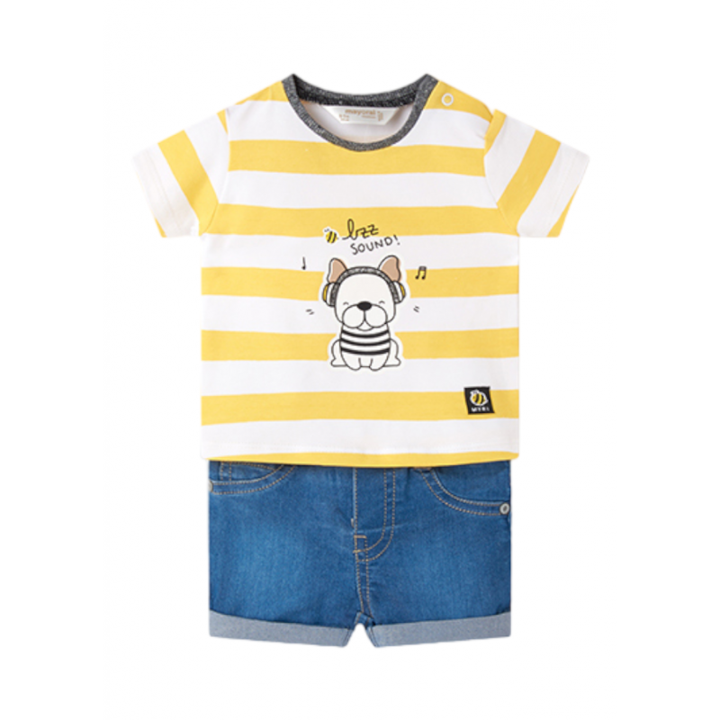 MAYORAL Neugeborene Short Texan Set Farbe Energie