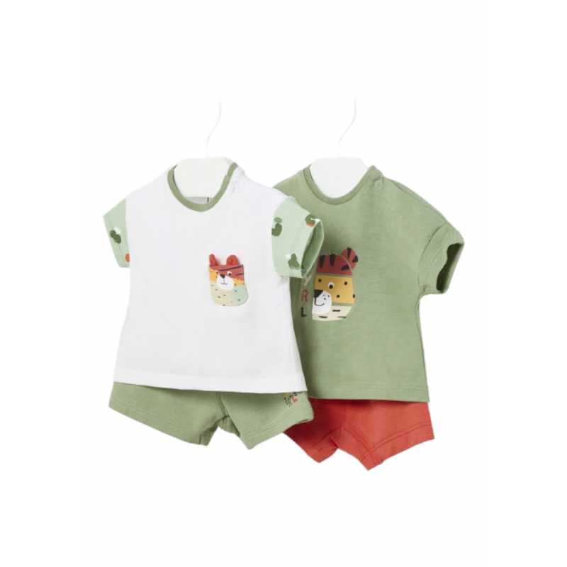 Ensemble de 4 pièces MAYORAL pour bébé couleur feuille