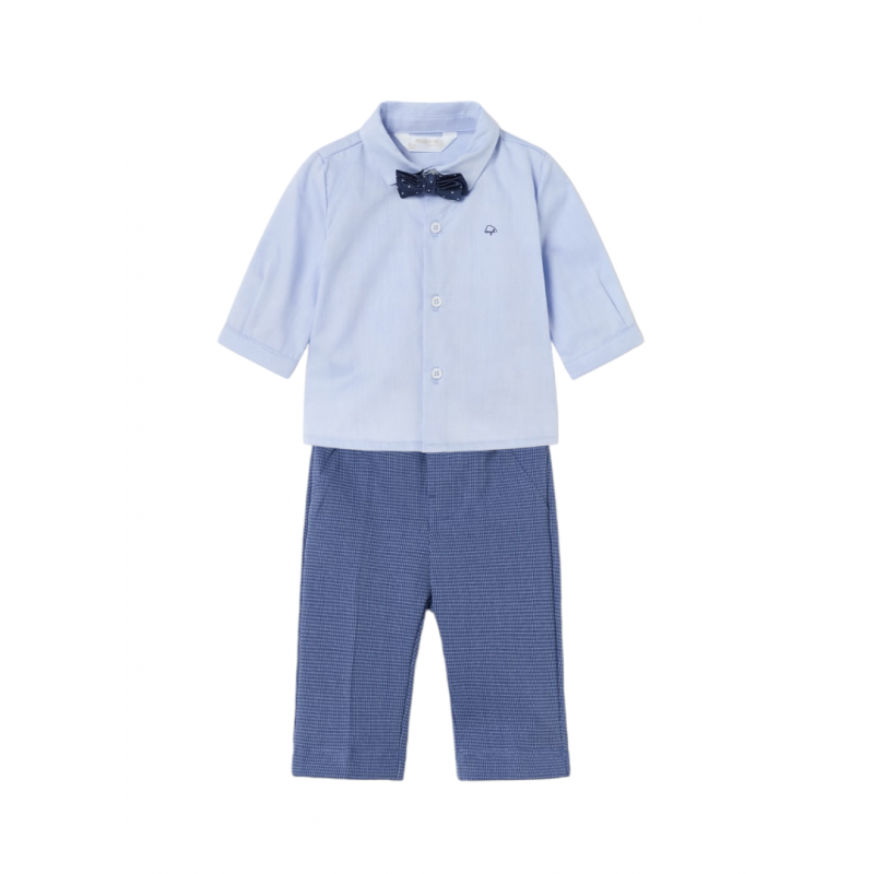 Camicia, Piccolina e Pantaloni Vestire MAYORAL Bambino Celeste