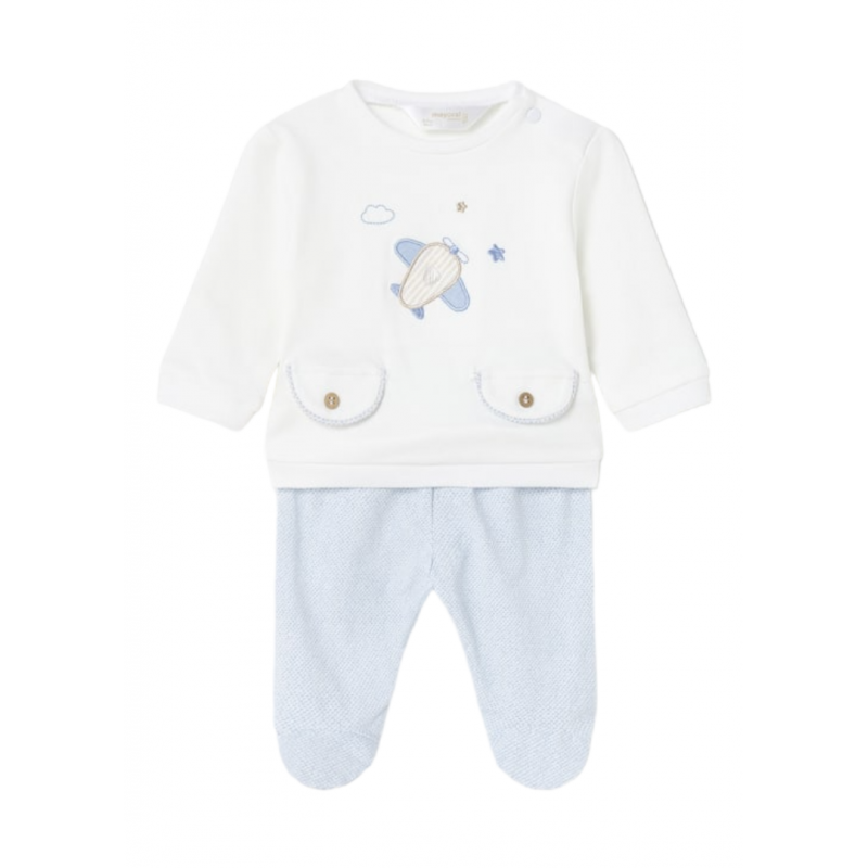 Set 2 pezzi di cotone MAYORAL Bambino colore cielo