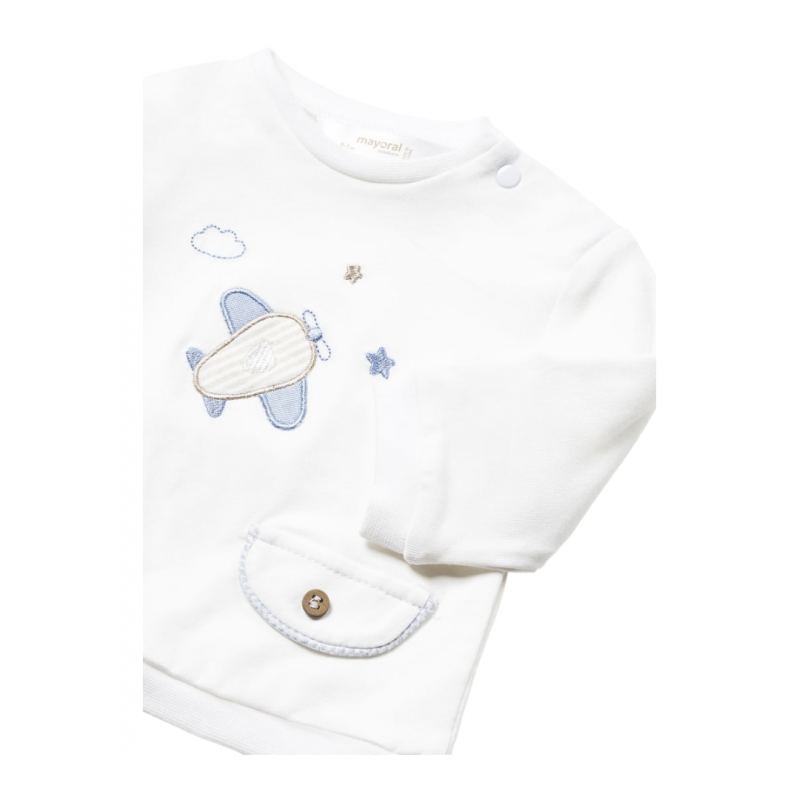 Conjunto 2 piezas de algodón MAYORAL Bebé Color Cielo