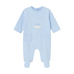 Pijama con motivo Bordados MAYORAL Bebé Color Cielo