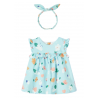 MAYORAL Vestido estampado ECOFRIENDS con diadema niña Agua