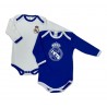 Pack 2 Bodys Real Madrid Manga Larga Color Azul