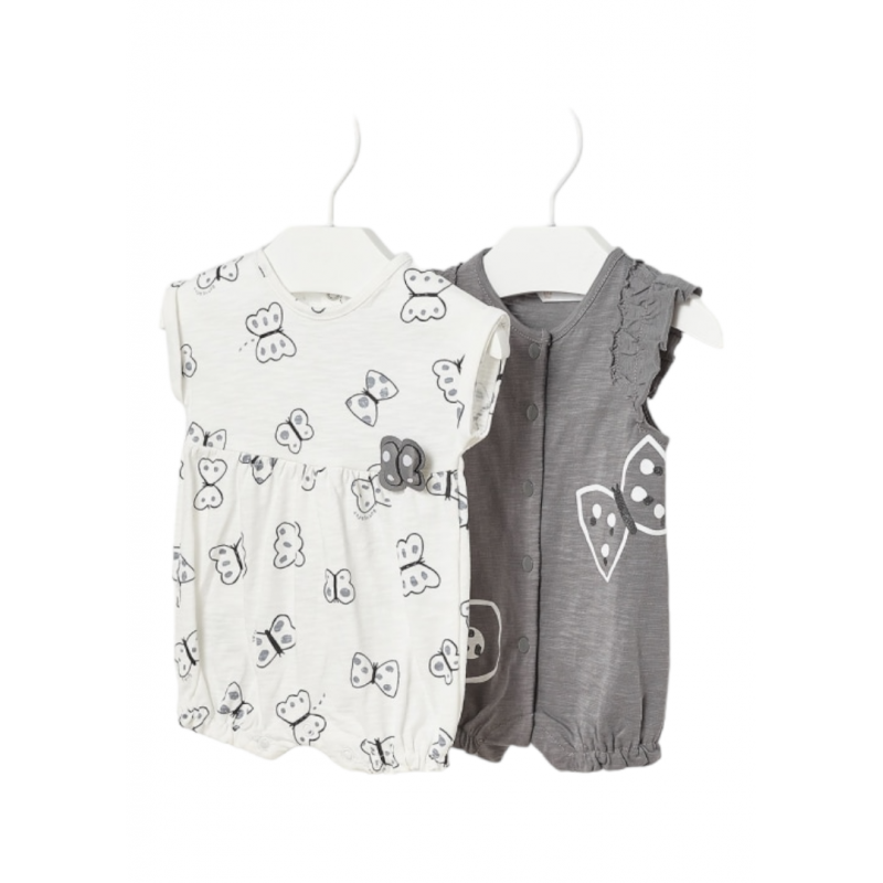 Set 2 kurze Pajamas aus Baumwolle MAYORAL für Baby Farbe Elefant