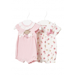 Set 2 Pijamas cortos algodón MAYORAL Color Rosa Baby