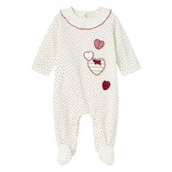 Pijama con cuello de algodón MAYORAL para Bebé Color Crudo