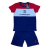 Pijama FC Barcelona Verano Niño Color Rojo