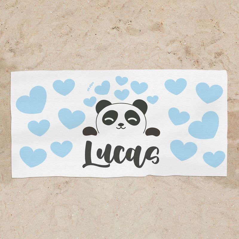 Menù Premium Panda Blu Personalizzato