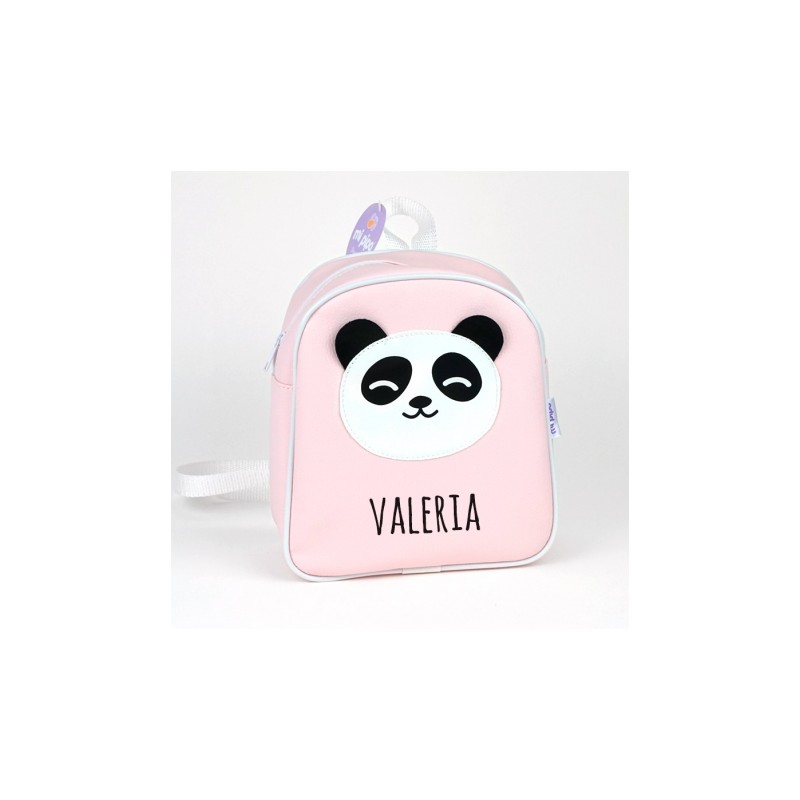 Personalisierter PANDABÄR Kindergartenrucksack Rosa