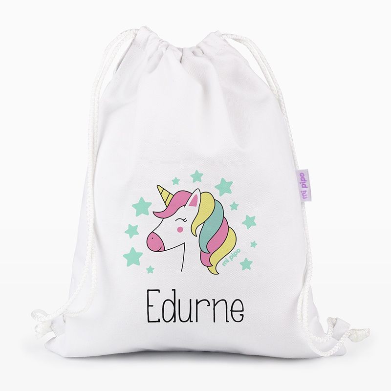 Petate Medium Lona Unicornio personalizado rosa