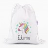 Petate Medium Lona Unicornio personalizado blanco